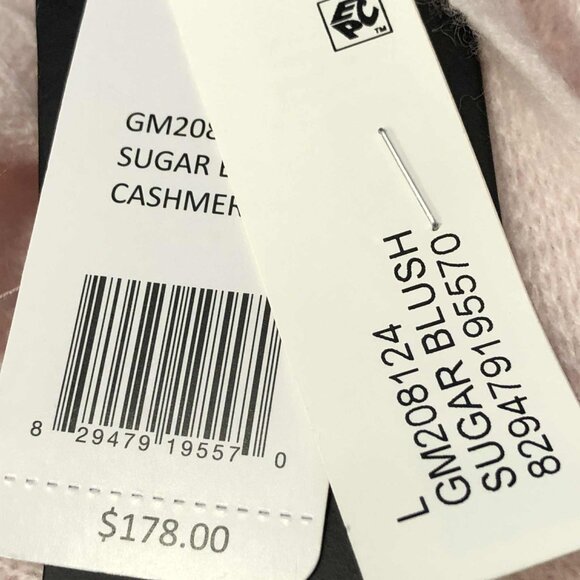 NWT MAGASCHONI Sheer Blush Cashmere Sweater V-neck Button Cardigan L MSRP $178 - Picture 8 of 8